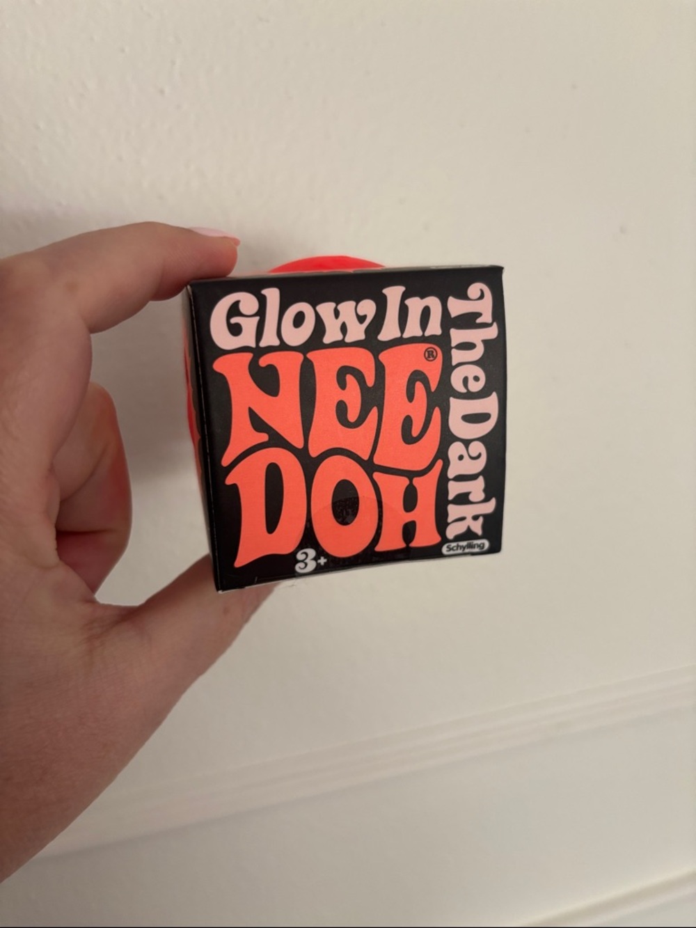 Schylling Glow In The Dark NeeDoh Stress Ball - Orange